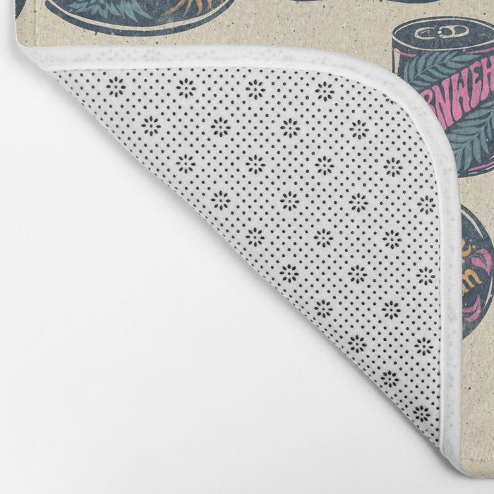 Vagabondâs Cupboard - midnight, cream, and more Bath Mat Gallery Image 2