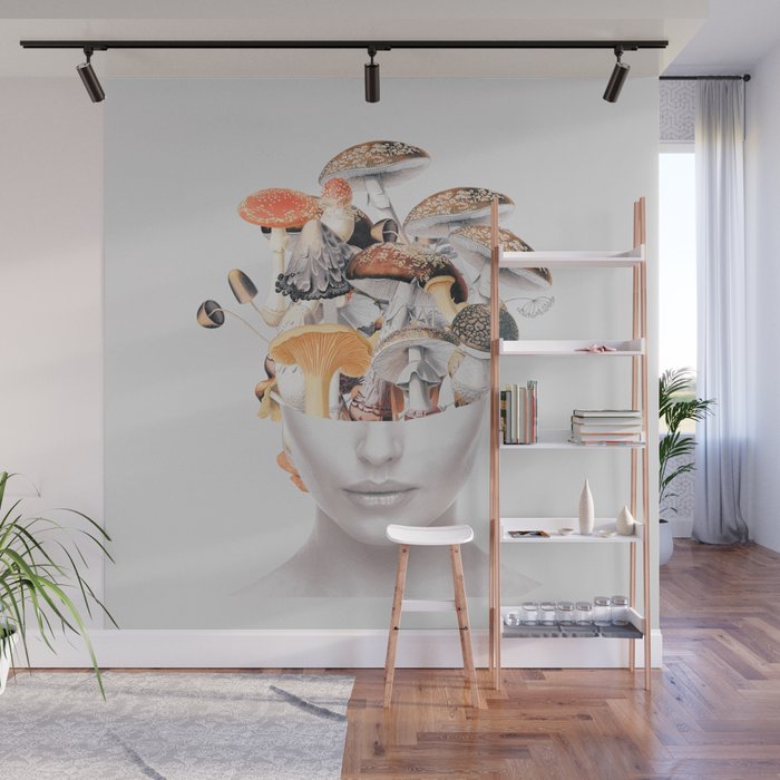 Mushroom Lady 3 Wall Mural Gallery Image 1