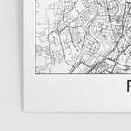 Rome White Map Poster Gallery Image 3