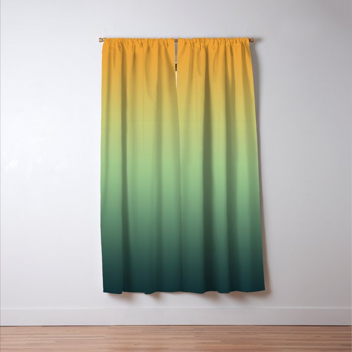AUTUMN FOREST OMBRE COLORS ABSTRACT Window Curtain Gallery Image 3