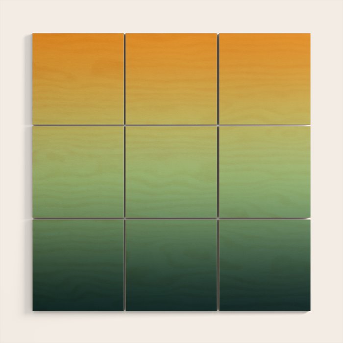 AUTUMN FOREST OMBRE COLORS ABSTRACT Wood Wall Art Gallery Image 1