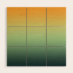AUTUMN FOREST OMBRE COLORS ABSTRACT Wood Wall Art Gallery Image 1