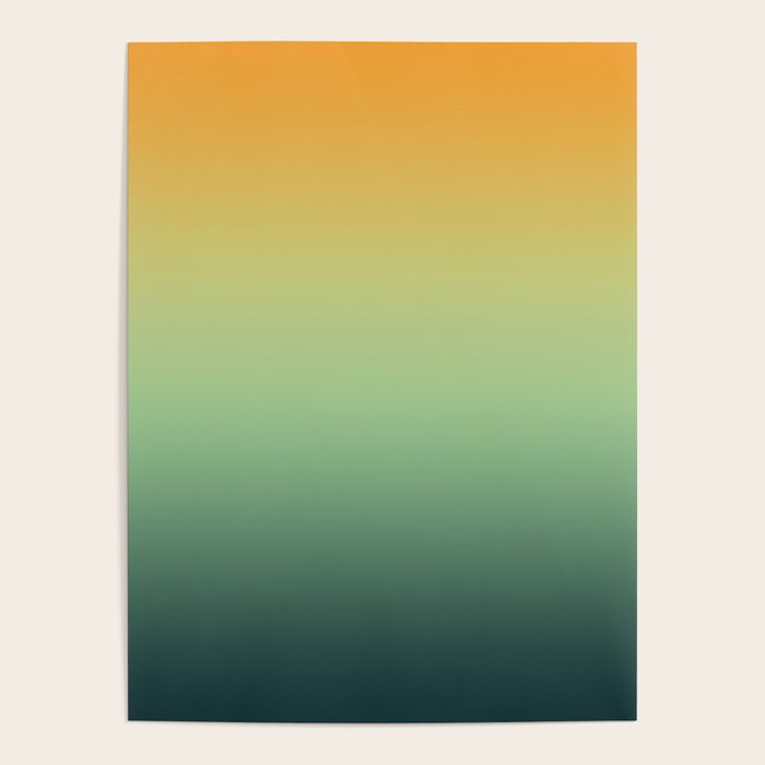 AUTUMN FOREST OMBRE COLORS ABSTRACT Poster Gallery Image 4