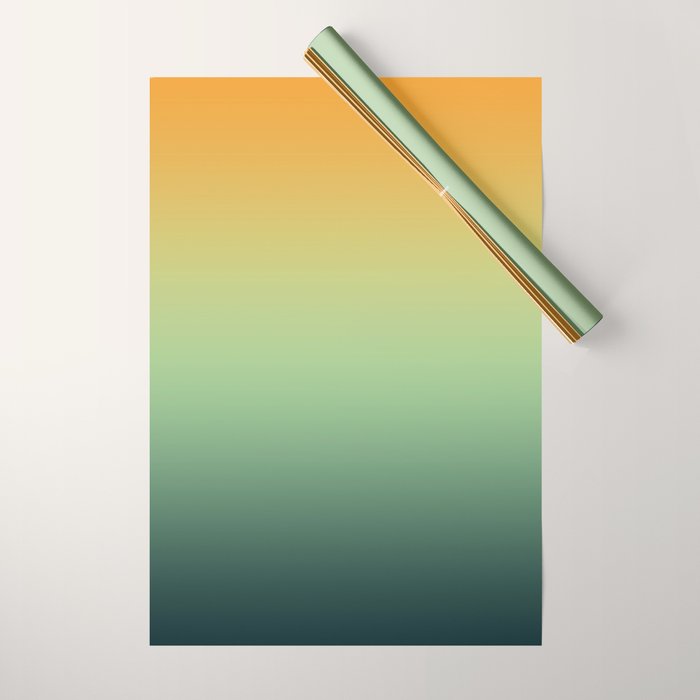 AUTUMN FOREST OMBRE COLORS ABSTRACT Wrapping Paper Gallery Image 1