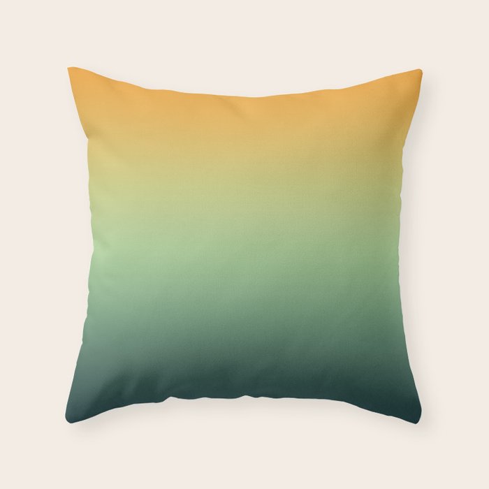 AUTUMN FOREST OMBRE COLORS ABSTRACT Throw Pillow Gallery Image 1