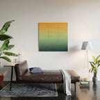 AUTUMN FOREST OMBRE COLORS ABSTRACT Wood Wall Art Gallery Image 2