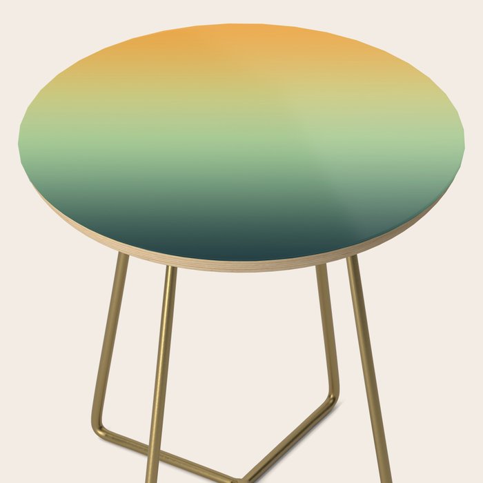 AUTUMN FOREST OMBRE COLORS ABSTRACT Side Table Gallery Image 2