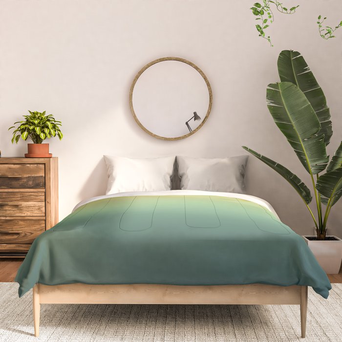 AUTUMN FOREST OMBRE COLORS ABSTRACT Comforter Gallery Image 3
