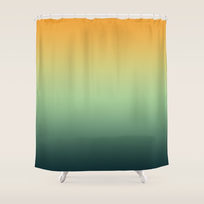 AUTUMN FOREST OMBRE COLORS ABSTRACT Shower Curtain Gallery Image 1