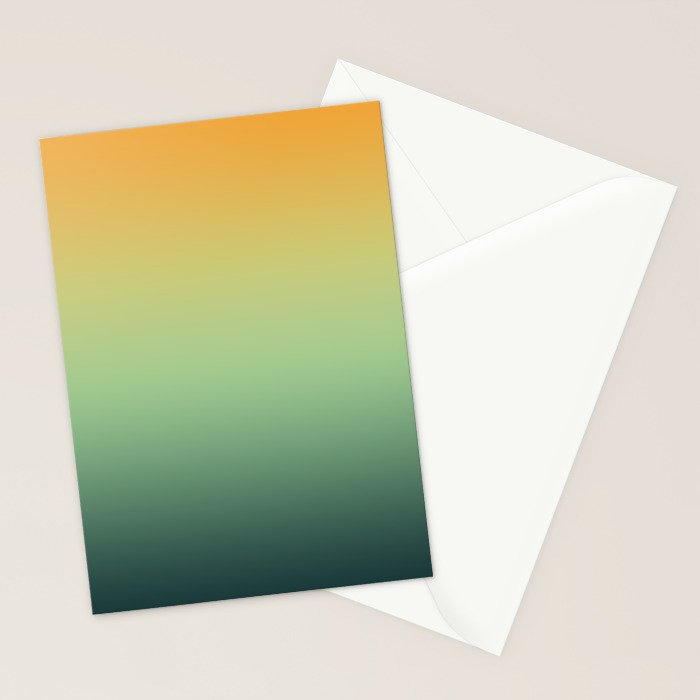 AUTUMN FOREST OMBRE COLORS ABSTRACT Stationery Card Gallery Image 2