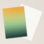 AUTUMN FOREST OMBRE COLORS ABSTRACT Stationery Card Gallery Image 2