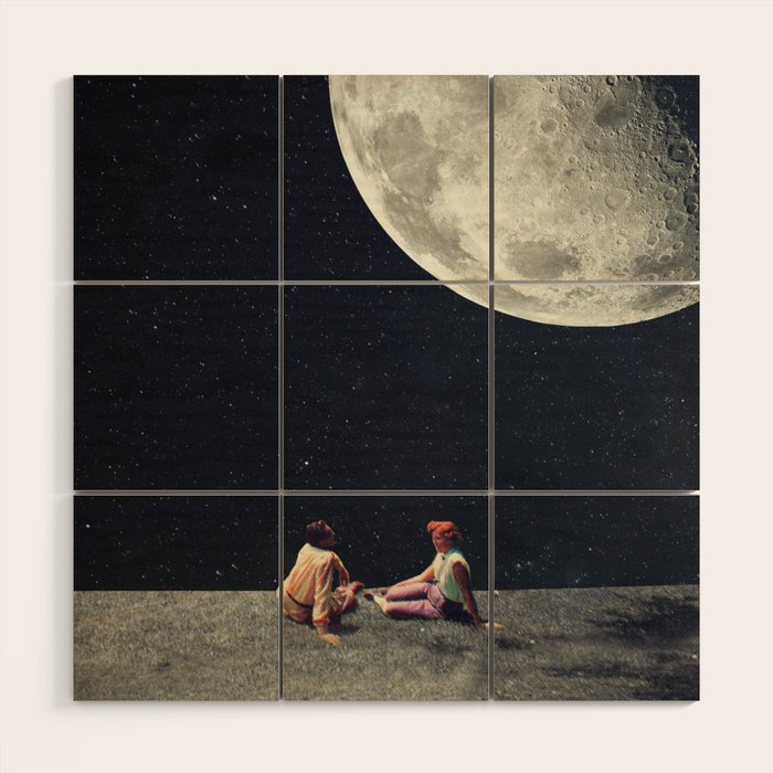 I Gave You the Moon for a Smile Wood Wall Art Gallery Image 1
