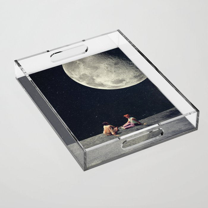 I Gave You the Moon for a Smile Acrylic Tray Gallery Image 1