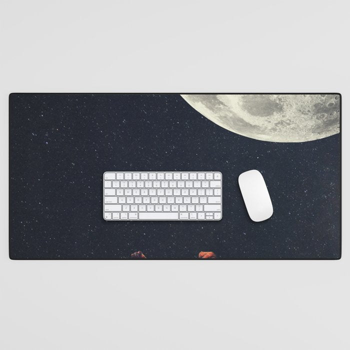 I Gave You the Moon for a Smile Desk Mat Gallery Image 1