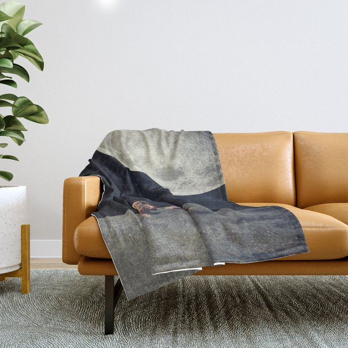 I Gave You the Moon for a Smile Throw Blanket Gallery Image 1