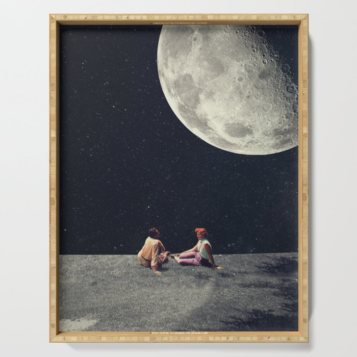 I Gave You the Moon for a Smile Serving Tray Gallery Image 1