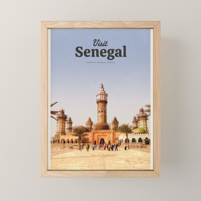 Visit Senegal Mini Art Print Gallery Image 1