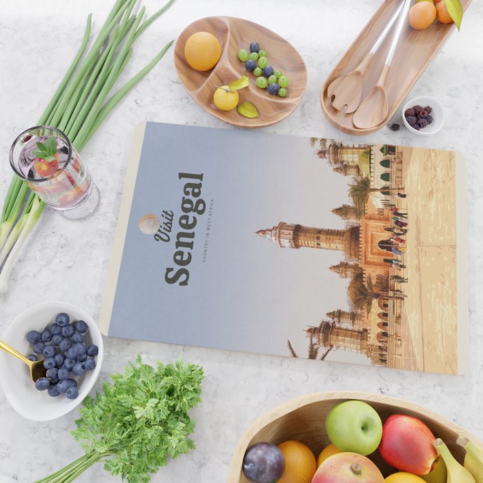 Visit Senegal Cutting Board Gallery Image 2