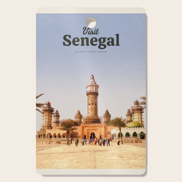 Visit Senegal Cutting Board Gallery Image 1