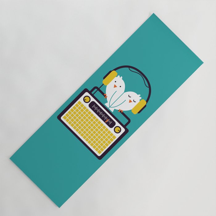 Radio Mode Love Yoga Mat Gallery Image 1