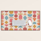 Geo Mod Shapes - Light Desk Mat Gallery Image 1