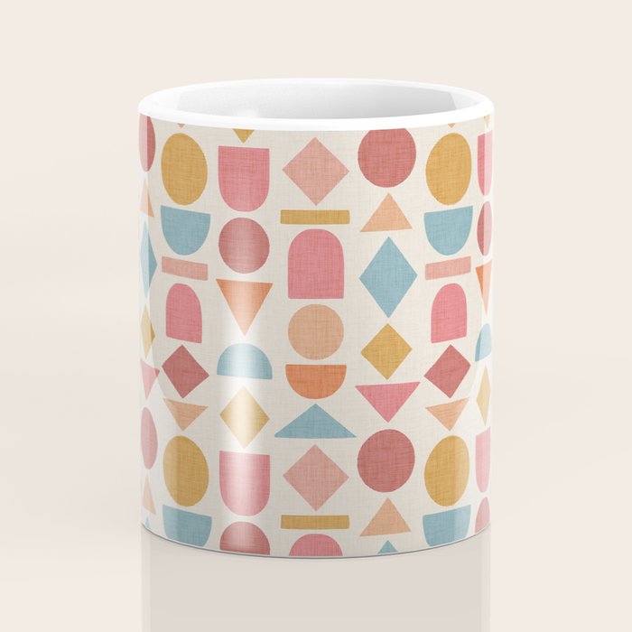Geo Mod Shapes - Light Coffee Mug Gallery Image 4