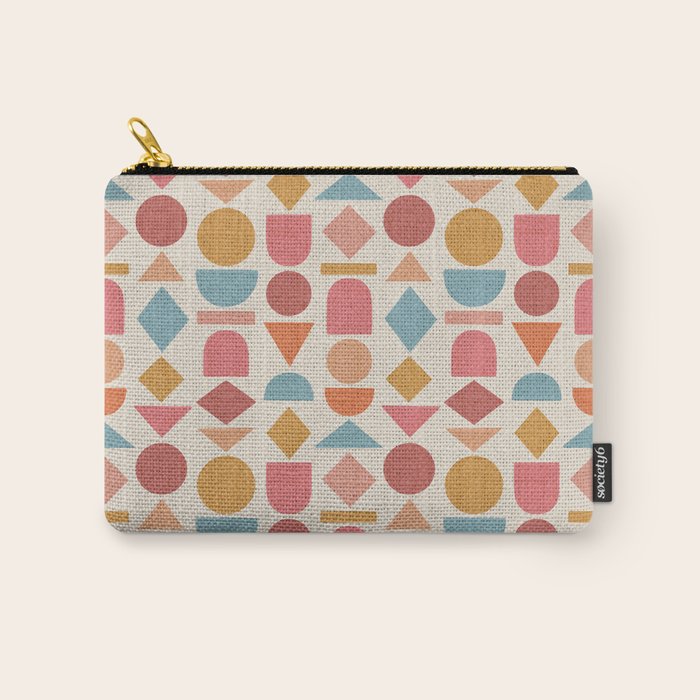 Geo Mod Shapes - Light Carry All Pouch Gallery Image 1