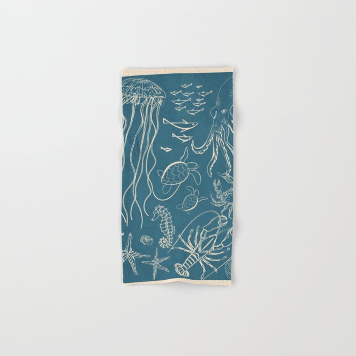 Minimal Sea Life 3 Bath Towel Gallery Image 1