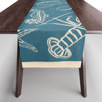 Minimal Sea Life 3 Table Runner Gallery Image 1