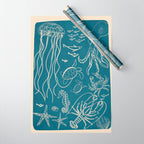 Minimal Sea Life 3 Wrapping Paper Gallery Image 1