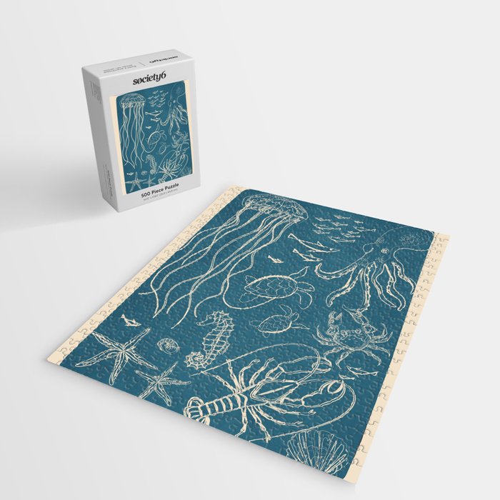 Minimal Sea Life 3 Jigsaw Puzzle Gallery Image 2