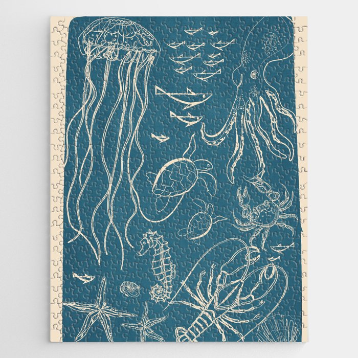 Minimal Sea Life 3 Jigsaw Puzzle Gallery Image 1