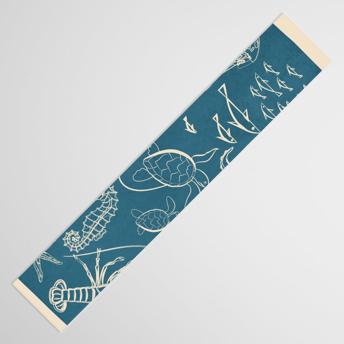 Minimal Sea Life 3 Table Runner Gallery Image 3