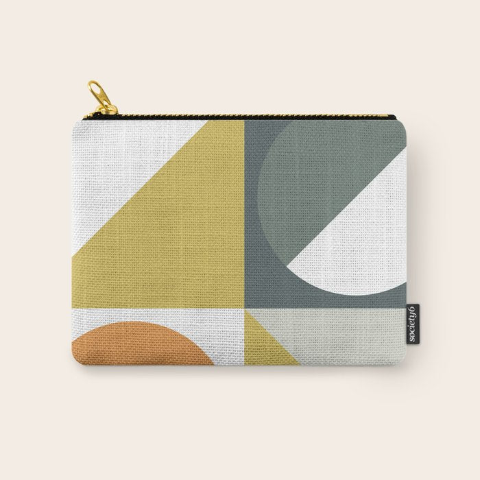 Mid Century Geometric 01 Carry All Pouch Gallery Image 1