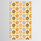 Retro Flower Vibe - Vintage Colors  Tablecloth Gallery Image 2