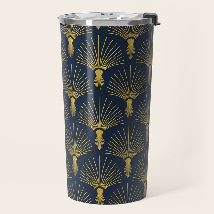 Beautiful Art Deco Pattern Travel Mug Gallery Image 2