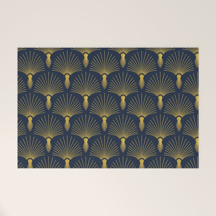 Beautiful Art Deco Pattern Welcome Mat Gallery Image 1