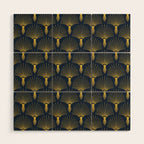 Beautiful Art Deco Pattern Wood Wall Art Gallery Image 1