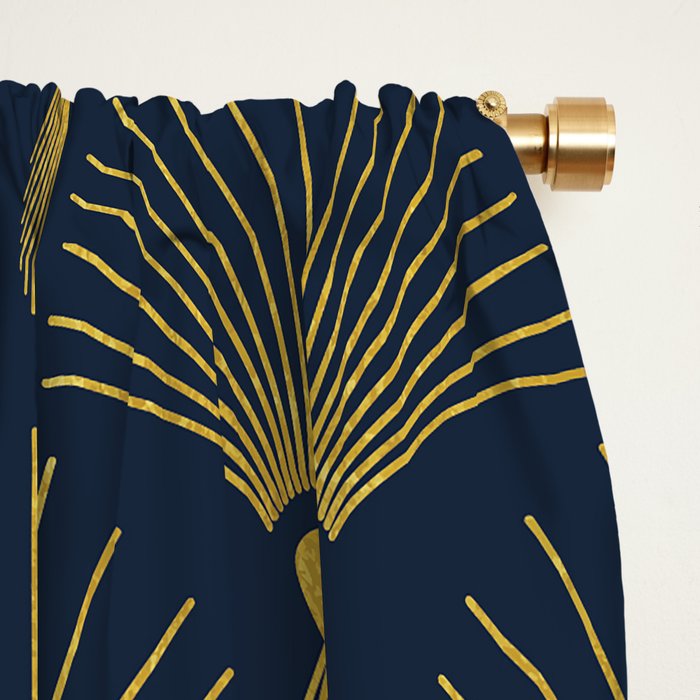 Beautiful Art Deco Pattern Window Curtain Gallery Image 2