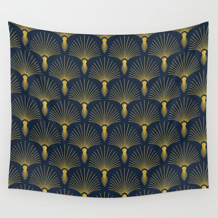 Beautiful Art Deco Pattern Wall Tapestry Gallery Image 4
