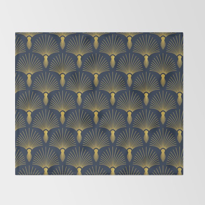 Beautiful Art Deco Pattern Throw Blanket Gallery Image 2