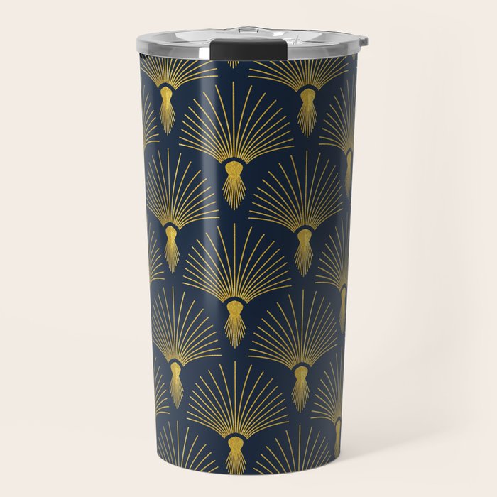 Beautiful Art Deco Pattern Travel Mug Gallery Image 1