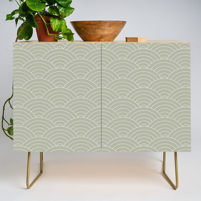 Waves (Linen Sage) Credenza Gallery Image 1