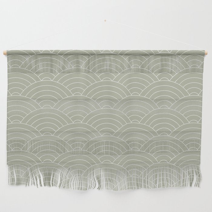 Waves (Linen Sage) Wall Hanging Gallery Image 1