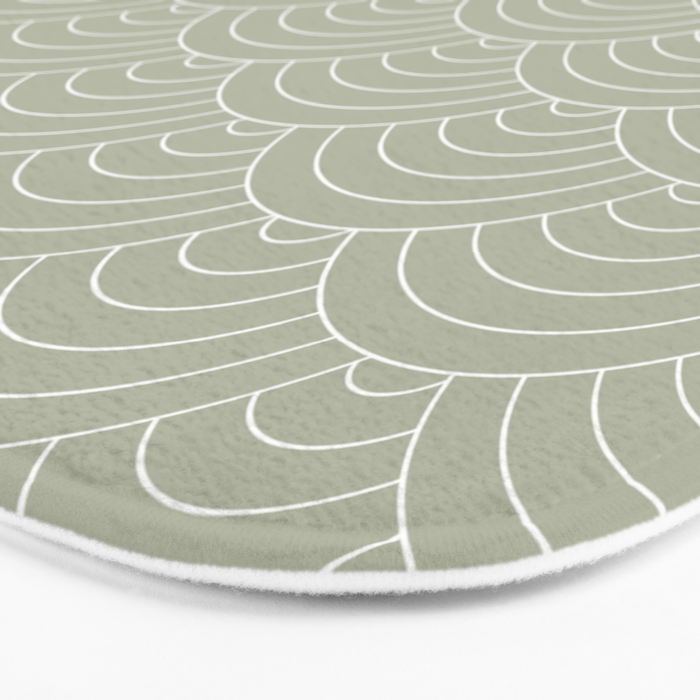 Waves (Linen Sage) Bath Mat Gallery Image 3