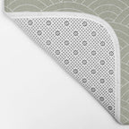 Waves (Linen Sage) Bath Mat Gallery Image 2