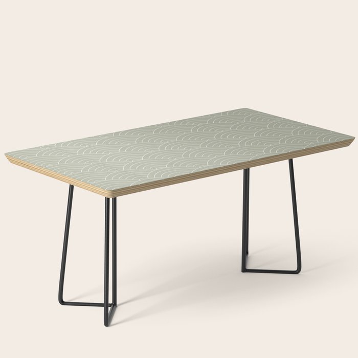 Waves (Linen Sage) Coffee Table Gallery Image 1