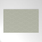 Waves (Linen Sage) Welcome Mat Gallery Image 1