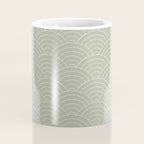 Waves (Linen Sage) Coffee Mug Gallery Image 4