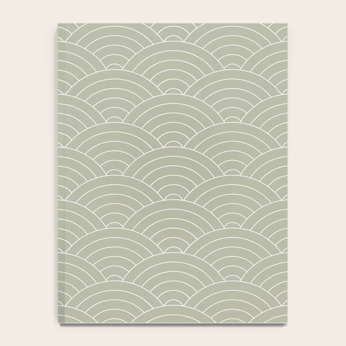 Waves (Linen Sage) Notebook Gallery Image 4